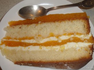 Торт с курагой и творогом