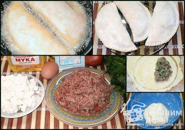 Оригинальные пирожки (творожное тесто) фото к рецепту 1