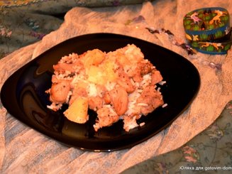 Пелло-ароматная свинина с ананасом и рисом