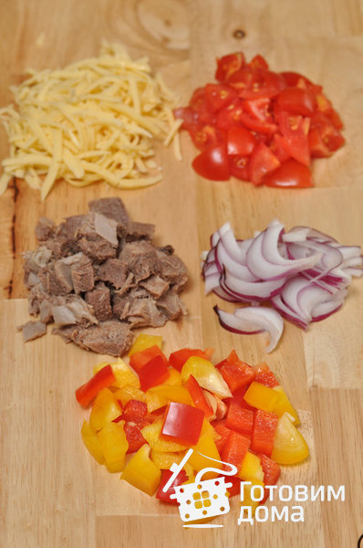 Салат с говяжьим языком и болгарским перцем фото к рецепту 1