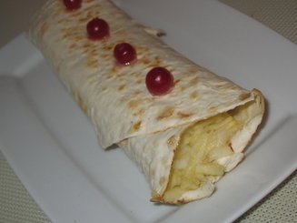 Яблочные рулетики из лаваша