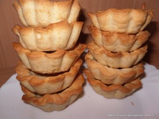 Пирожное "Корзиночка со сгущеным молоком"