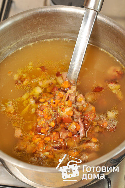 Суп гороховый с копчеными ребрышками фото к рецепту 9