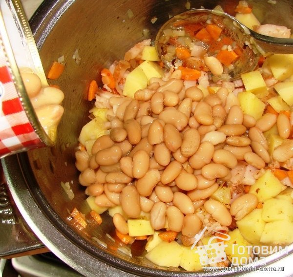Гарбюр -густой крестьянский суп с капустой фото к рецепту 6