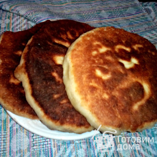 Лепешки на кефире с начинкой