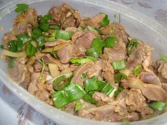 Закусочные куриные желудки (пупки)
