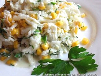 Салат с хреном и редькой
