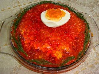 Икра красная фальшивая (для оформления тортов и салатов)