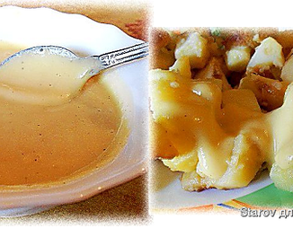 Яблочно-горчичный соус"Вояж"или Постный яблочный майонез