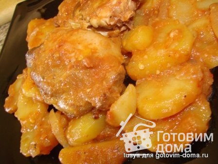 Фрах таген - курица с картофелем по-арабски фото к рецепту 8