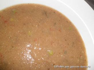 Суп-пюре с овощами и грибами (без масла)