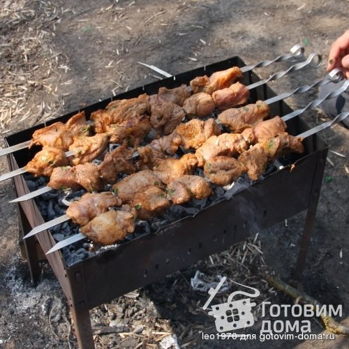 Шашлык с частым переворачиванием