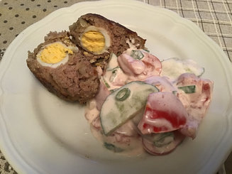 Зразы с перепелиными яйцами