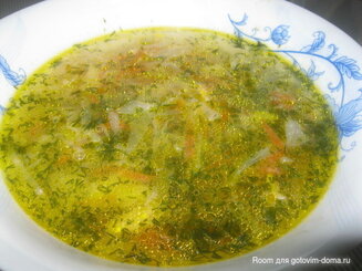 Щи из свежей капусты с курицей