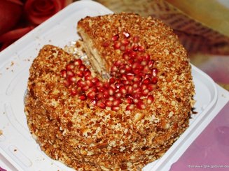 Легкий  медовик (жидкое тесто)