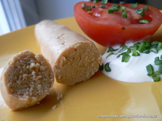 Домашние куриные сосиски