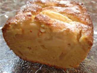 Творожный кекс с грушами