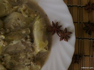 Голубцы с картофелем и грибами