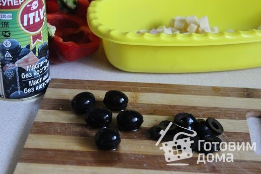 Паприка фаршированная беконом, моцареллой и маслинами фото к рецепту 7