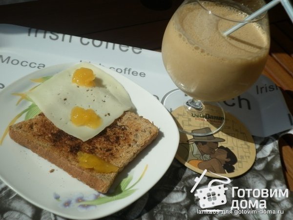 &quot;Кофейное удовольствие&quot; ласси+тост фото к рецепту 1
