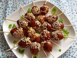 Вкусная и оригинальная закуска из перепелиных яиц/ Яйца по - тайски