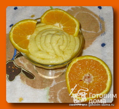 Апельсиновый мусс с манной крупой
