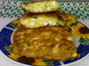 Оладьи с яйцом и зеленым луком