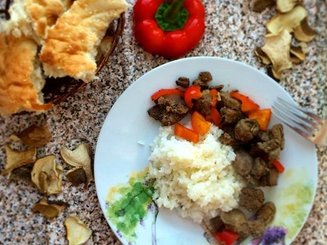Рис с чесноком и сливочным маслом