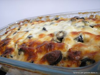 Картофель с курицей под вкусной шубкой