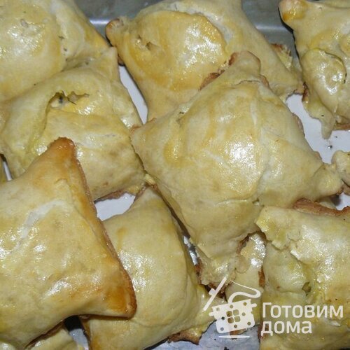 Пироги с соленым творогом