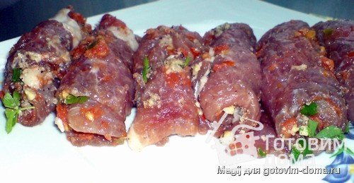 Мясные рулетики фото к рецепту 4