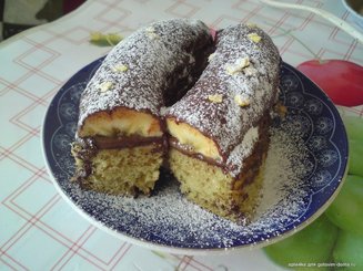 Пирожное "Бананы в шоколаде"