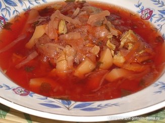 Борщ диетический