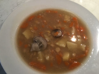 Суп гороховый с грибами