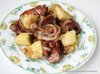 Куриная печень с яблоками