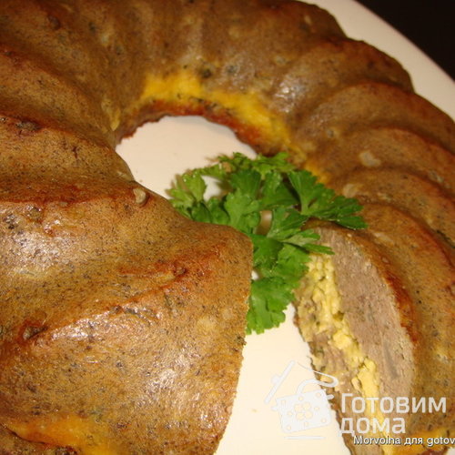 Кекс печеночно-сырный