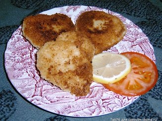 Хрустящие "сердечки" с сырной начинкой