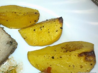 Картофель с горчицей и мёдом
