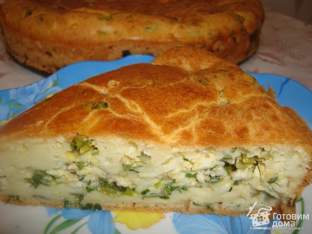 Пирожки на кефире с яйцом и зеленым луком