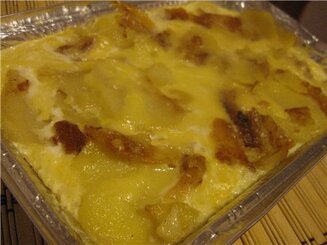 Картофель по-швейцарски, запеченный с сыром и сливками