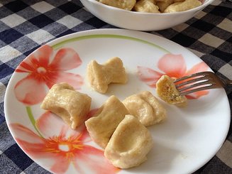 Нежные ленивые вареники с отрубями
