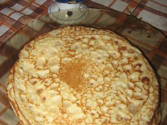 Заварные блины на кефире