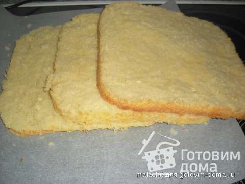 Нежный, воздушный бисквит (с добавлением молока) фото к рецепту 19