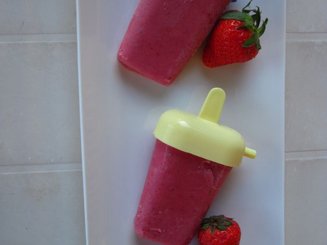 Бананово-клубничное мороженое