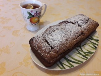 Банановый кекс с грецкими орехами