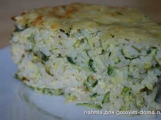 Рисово-кабачковая запеканка