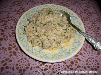 Овсяная каша со свежим шпинатом и сыром