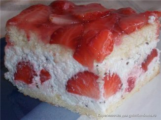Пирожные с клубникой