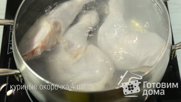 Блинчики с курицей, грибами и сыром фото к рецепту 2