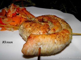Мясной рулет "Улитка"